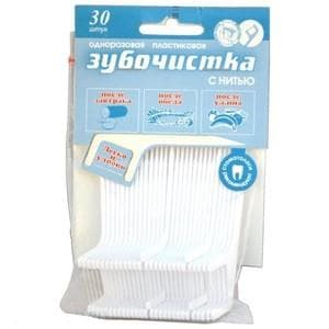 зубочистки с нитью 30