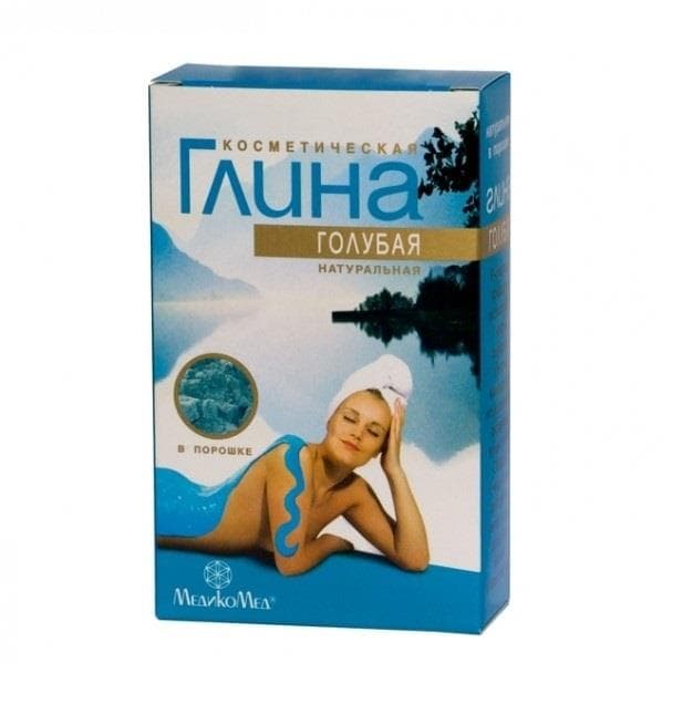 глина голубая косметическая 100 г
