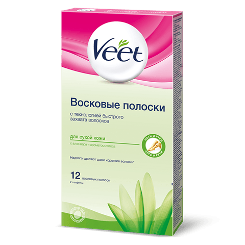 вит полоски восковые для сухой кожи N12