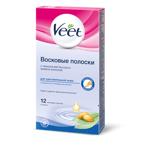 вит полоски восковые для чувствительной кожи N12