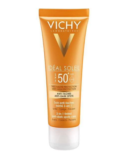 виши капиталь солей уход тонирующий против пигментных пятен 3в1 spf50 плюс 50 мл