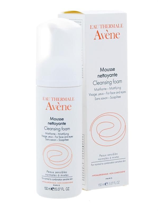 avene пенка очищающая для лица и области вокруг глаз 150 мл