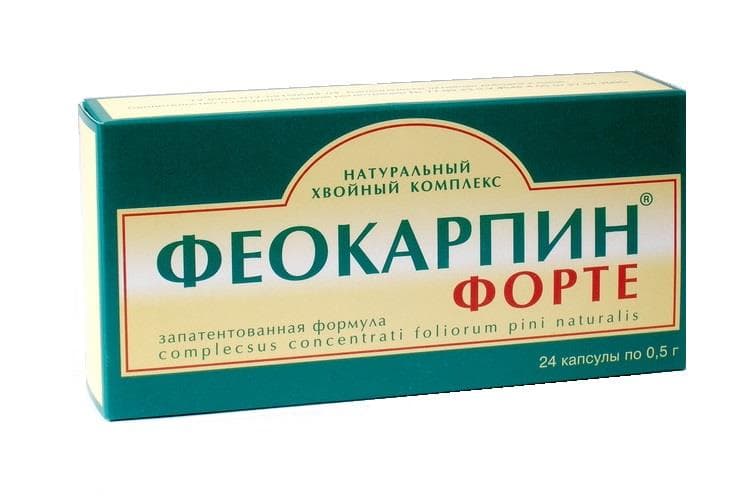 феокарпин форте капсул 500мг 24