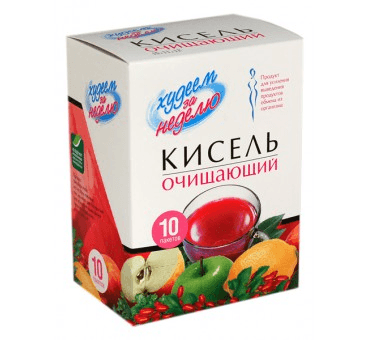 худеем за неделю кисель очищающий 20 г 10 шт