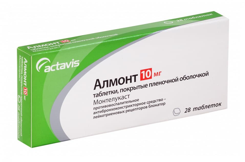 алмонт таб по 10мг 28
