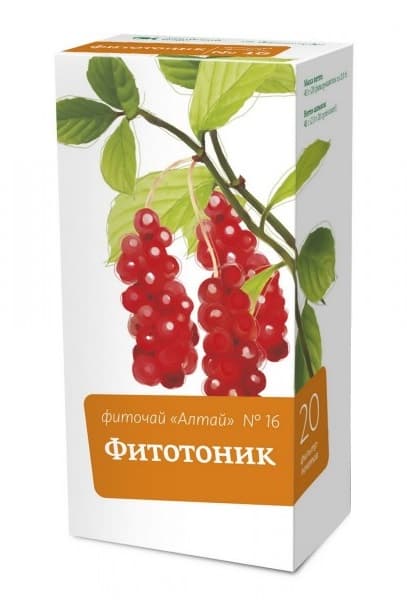 фиточай алтай 16 фитотоник 2г 20 лимонник алтайский кедр ао