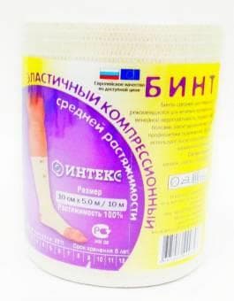 бинт эласт интекс 10смx5м ср растяж с застежками