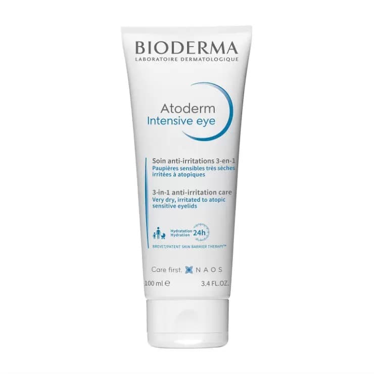 Биодерма atoderm уход 3в1 для глаз 100мл интенсивный