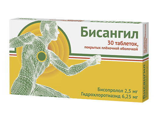 бисангил 2,5 мг плюс 6,25 мг 30 табл