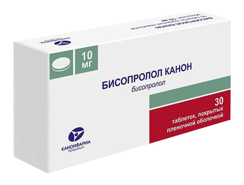 бисопролол-канон таб ппо 10мг N30