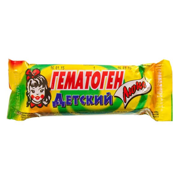 гематоген люкс плитка 50г детский