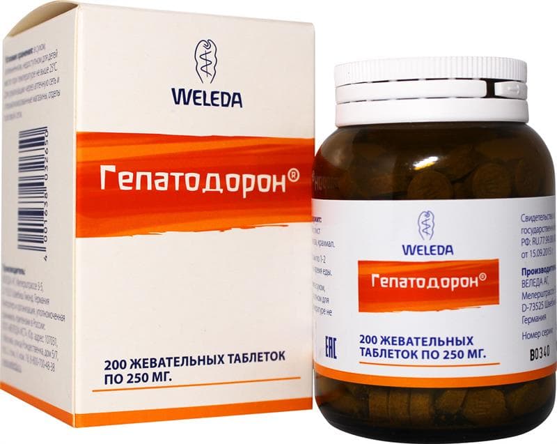 гепатодорон 200 шт табл жеват
