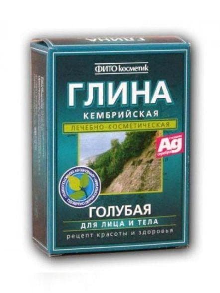фитокосметик глина для лица тела 100г голубая кембрийская