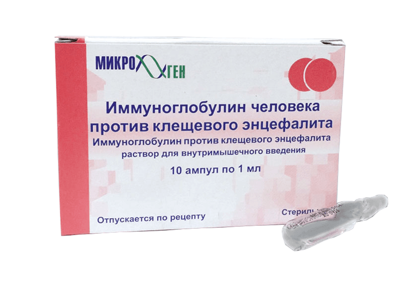 иммуноглобулин человека против клещевого энцефалита раствор в/м 1 мл 1 амп