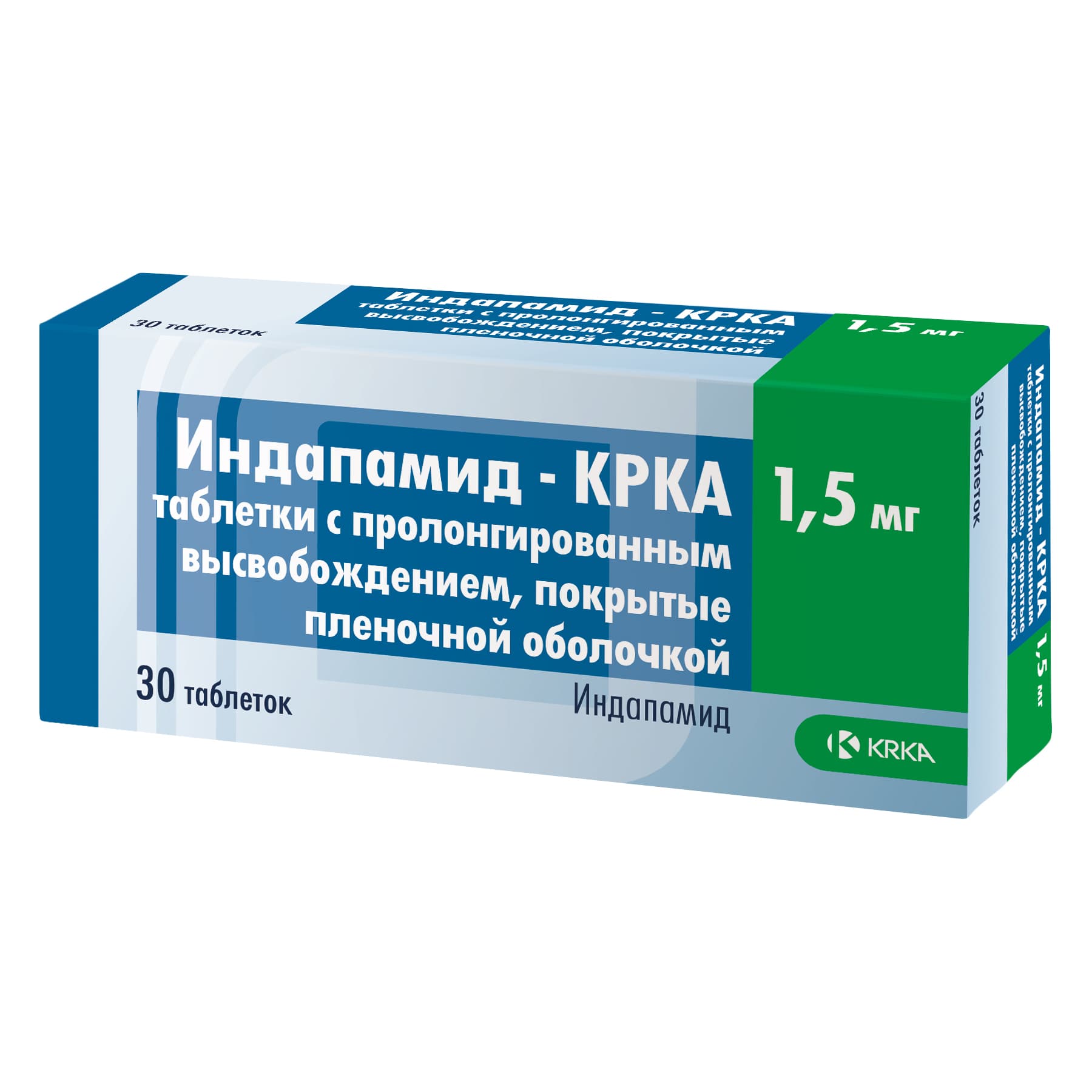индапамид-крка таб ппо с пролонг высвоб 1,5мг N30