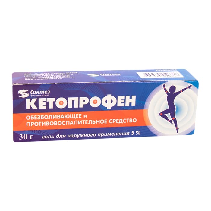 кетопрофен-синтез гель для наруж примен 5% 30г