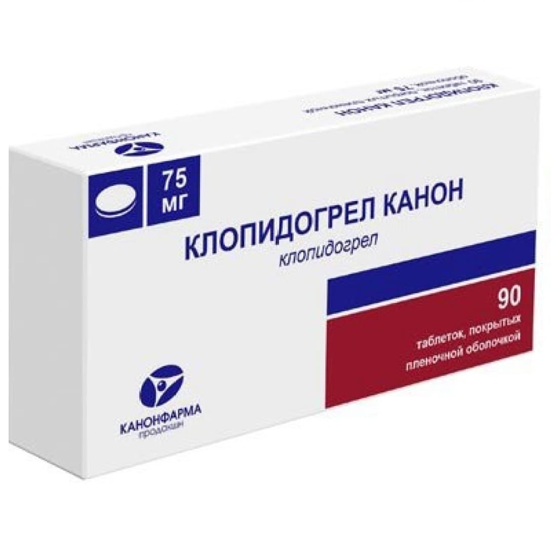 клопидогрел-канон таб ппо 75мг N90