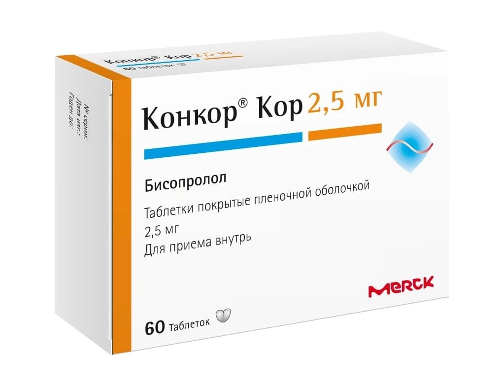 конкор кор таб ппо 2,5мг N60
