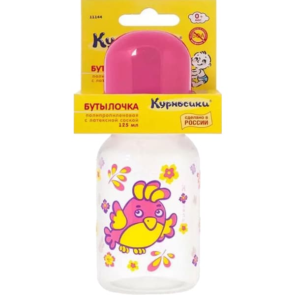 курносики бутылка арт 11144 125мл латекс соска