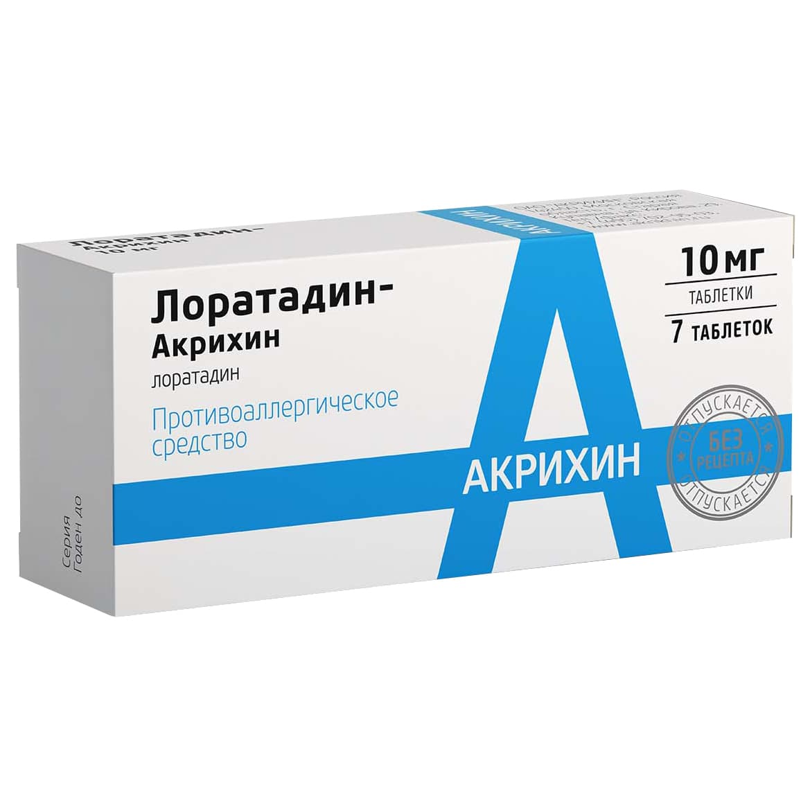 лоратадин-акрихин таб 10мг N7