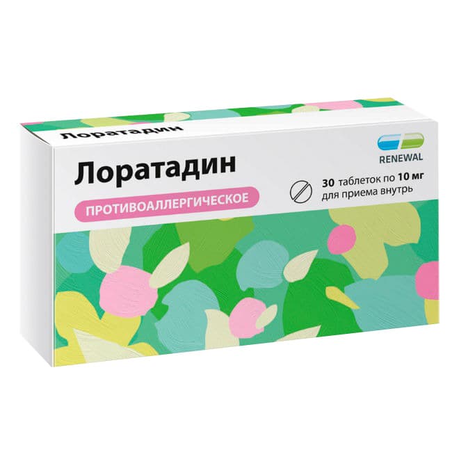 лоратадин-реневал таб 10мг N30