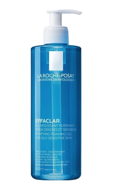 la roche-posay effaclar очищающий пенящийся гель для жирной кожи, склонной к акне 400 мл