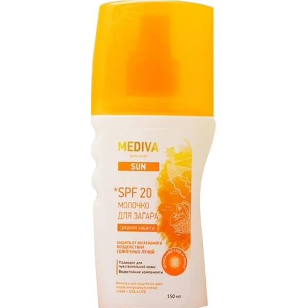 медива сан молочко солнцезащит 150мл spf 20