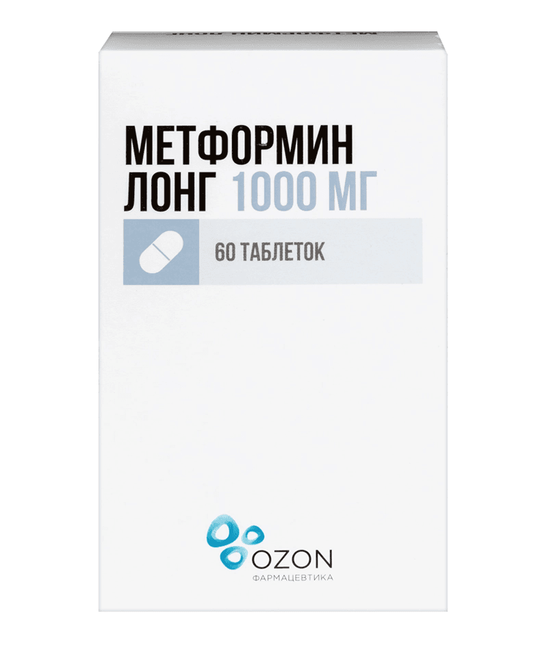 метформин лонг-озон таб с пролонг высвоб 1000мг N60