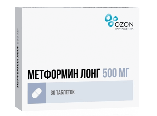 метформин лонг-озон таб с пролонг высвоб 500мг N30
