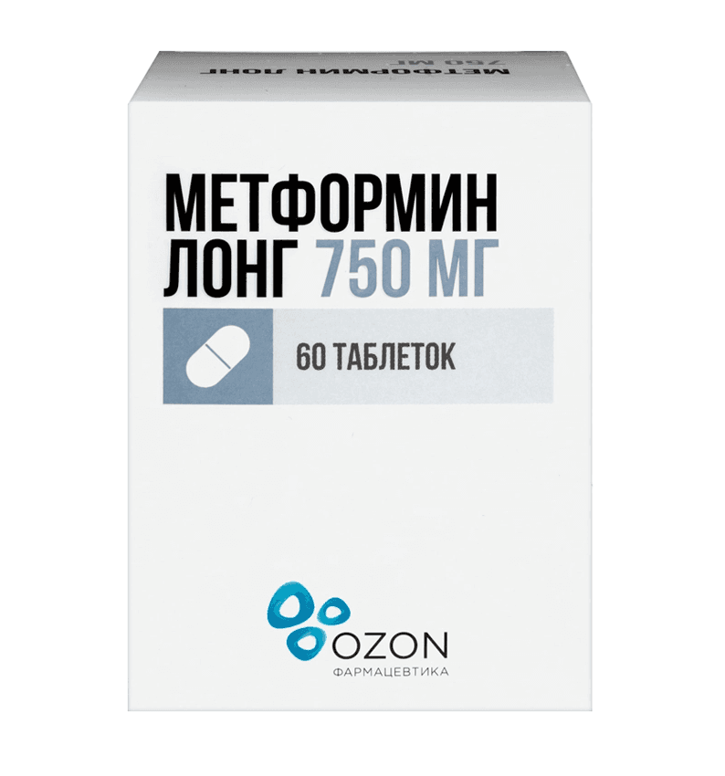 метформин лонг-озон таб с пролонг высвоб 750мг N60