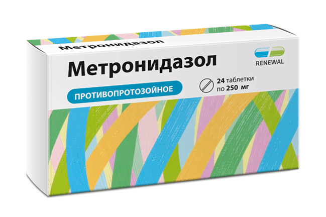 метронидазол таб 250мг 24