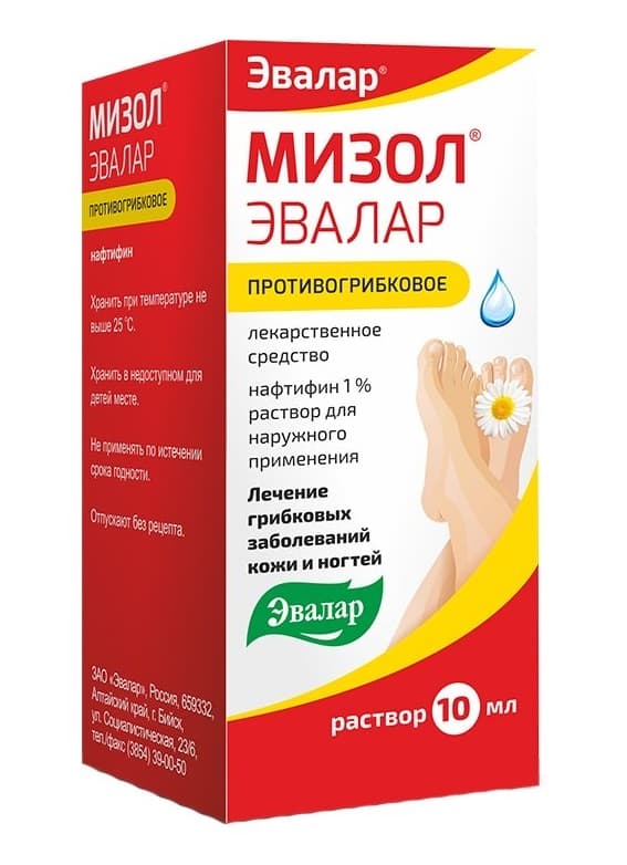 мизол-эвалар р-р для наруж примен 1% 10мл