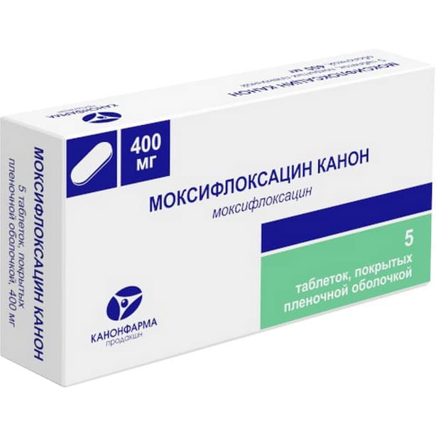 моксифлоксацин-канон таб ппо 400мг N5