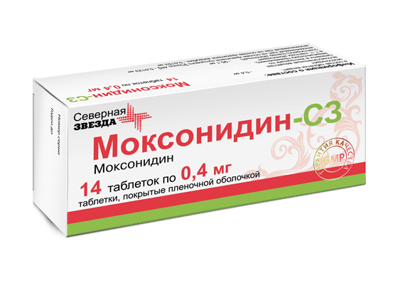 моксонидин-сз таб ппо 0,4мг N14