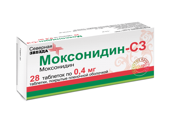 моксонидин-сз таб ппо 0,4мг N28