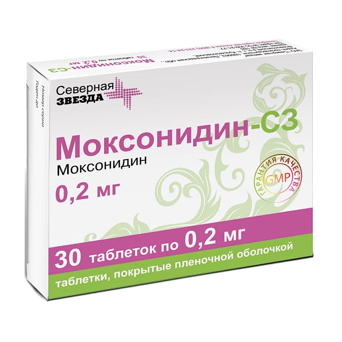 моксонидин-сз таб ппо 0,2мг N30