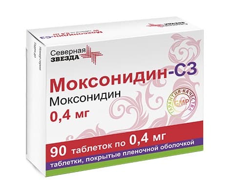 моксонидин-сз таб ппо 0,4мг N90