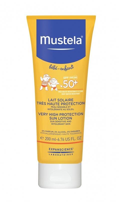 мустела bebe молочко 200мл spf 50 плюс