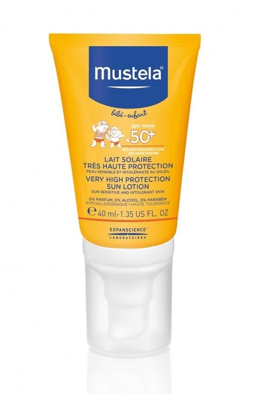 мустела bebe молочко 40мл spf 50 плюс