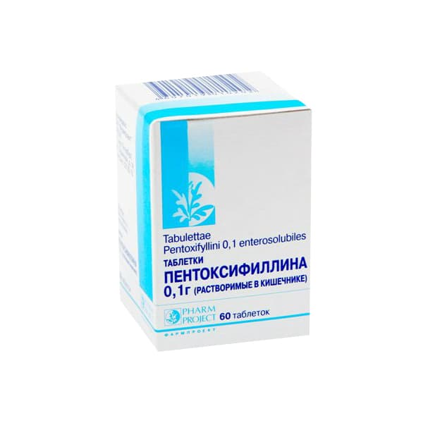 пентоксифиллин таб по кишечнораств 100мг N60