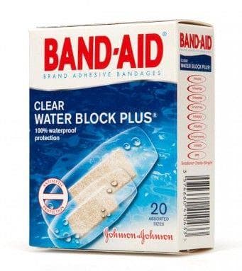 пластырь band-aid антисептический водостойкий прозрачный 20 шт