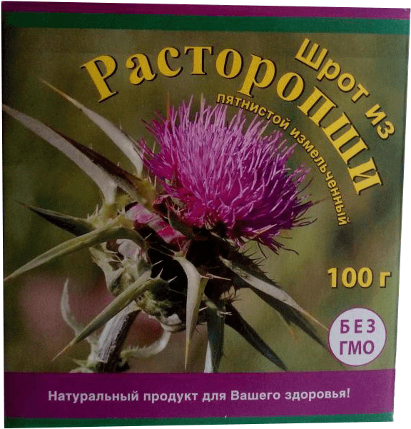 расторопша пятнистая шрот измельченный 100г