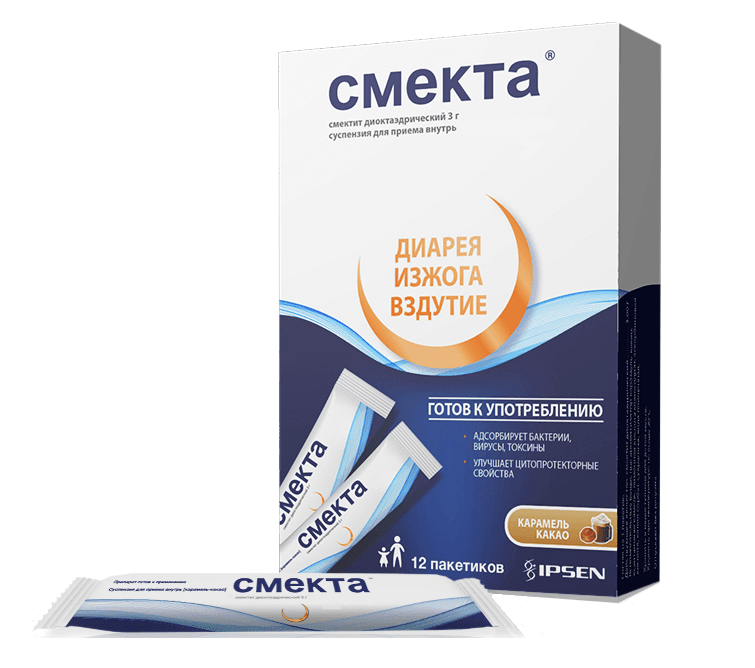 смекта суспензия для приёма внутрь карамель/какао 12 пакет