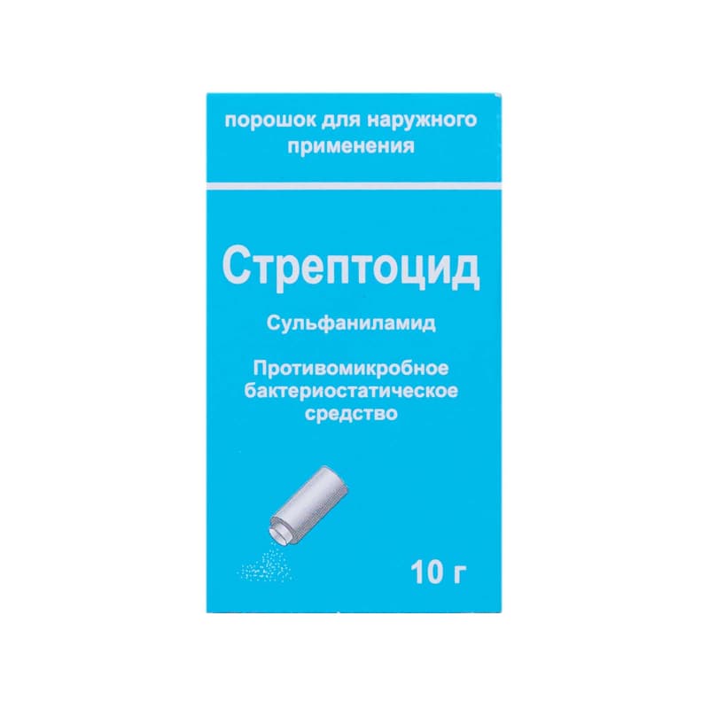 стрептоцид пор для наруж примен банка 10г