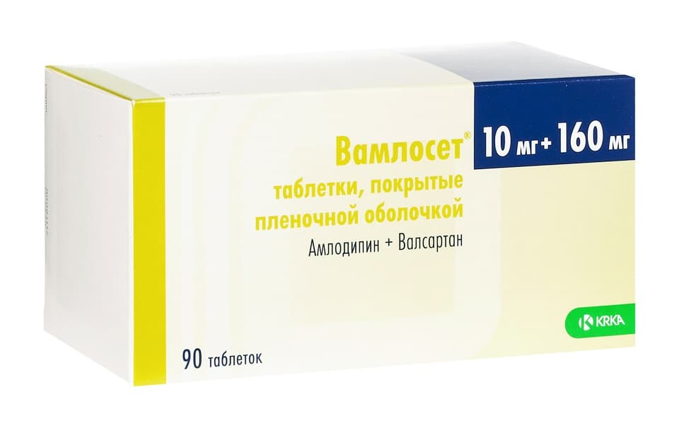 вамлосет таб ппо 5мг плюс 160мг 90
