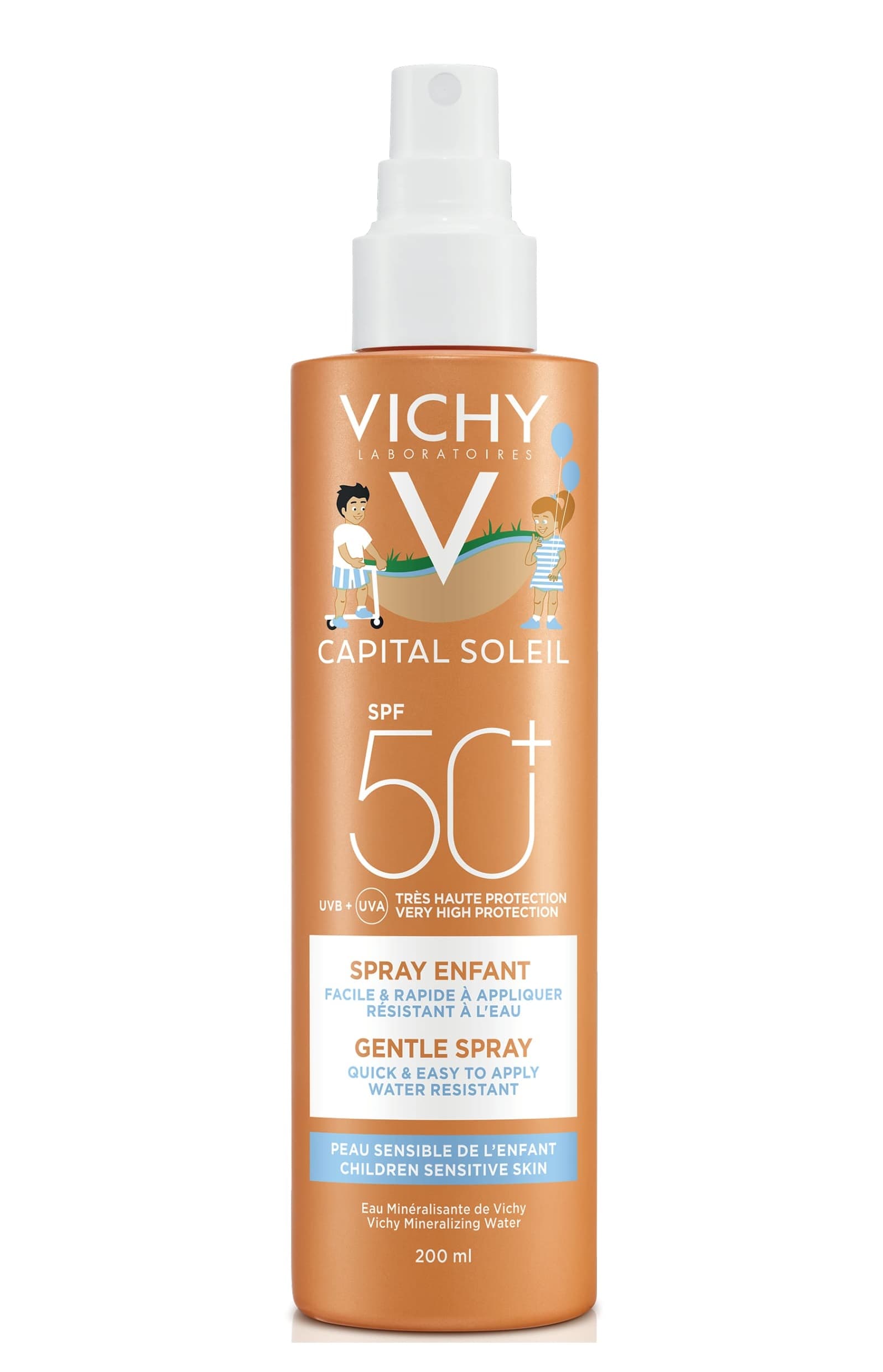 виши капитал солей спрей 200мл spf 50 плюс для детей