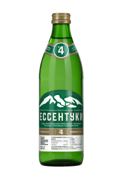 вода лечебно-столовая ессентуки 4 0,45л стекло