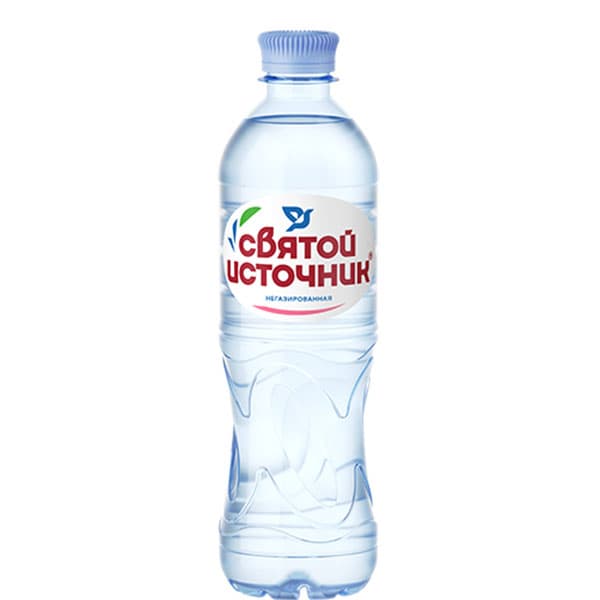 вода столовая святой источник б/газа бут пэт 0,5л